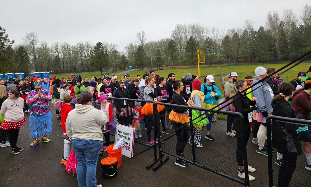 Race lineup at the starting line