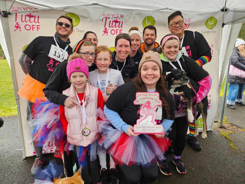 Top fundraising team group photo